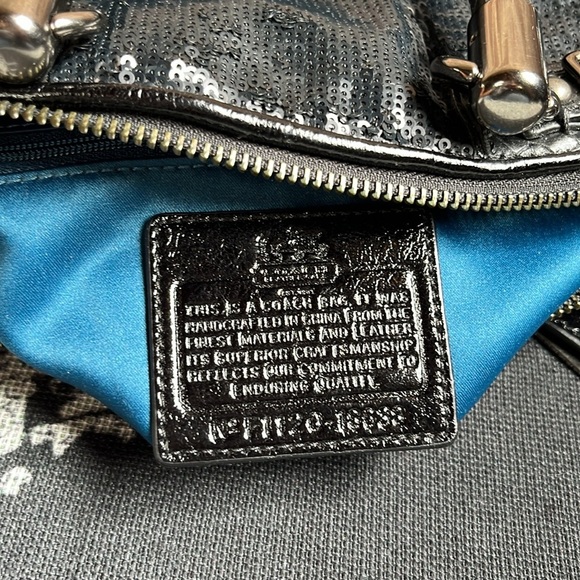 EUC Limited Edition Coach Madison Sophia
Ocelot Crossbody Bag in Black Sequins - Picture 11 of 13